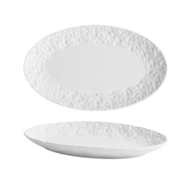 Imagem de Prato de peixe de cerâmica multifuncional de grande capacidade peixe a vapor doméstico minimalista criativo prato de sushi prato de jantar de frutos do mar prato de jantar de comida ocidental adequado