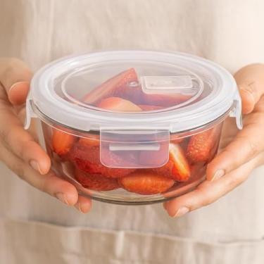 Imagem de Pote Vidro Marmita Recipiente Vasilha Guada Comida Conserva Congelar Armazena Tempero