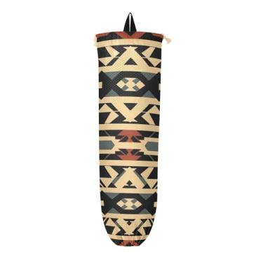 Imagem de Porta-sacos de plástico com design indiano americano, organizador de sacolas plásticas, organizador de sacos de armazenamento de cozinha, 1 pacote