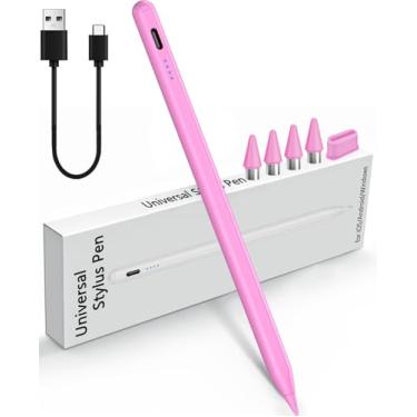 Imagem de Caneta Stylus para iPad 10ª/9ª/8ª/7ª/6ª geração, Pro 33.0 cm/32.8 cm/27.9 cm (M4), Mini 6/5, Air 5/4/3 (M2) (para iPad 2018-2025, B - Preto)