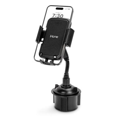 Imagem de iHome Suporte de copo pescoço de ganso para telefone, base pesada, rotação de 360°, braços ajustáveis