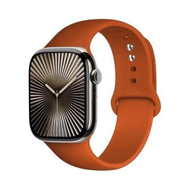 Imagem de Pulseira De Silicone Para Apple Watch Series 9 7 8 SE 5 6 46mm 42mm 44