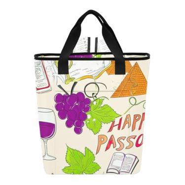 Imagem de Joitme Sacola térmica macia roxa uva vinho Páscoa mochila térmica impermeável 36 latas mochila refrescante para mulheres viagens