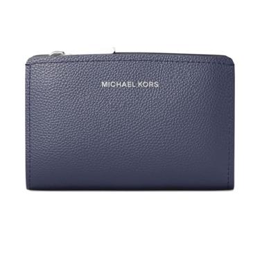Imagem de Michael Kors Carteira Bryant com zíper médio, azul