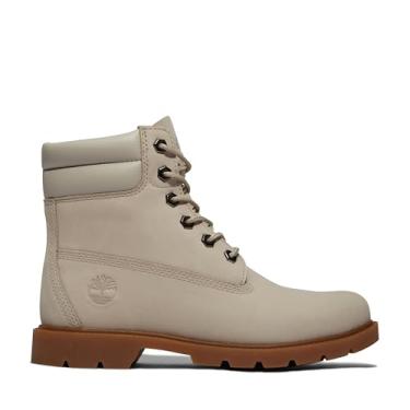 Imagem de Timberland Bota feminina Linden Woods 15 cm impermeável moderna, Nobuck cinza-acastanhado claro, 9.5