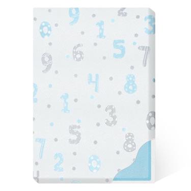 Imagem de voomf Colchão Pack and Play – Colchões de espuma viscoelástica dupla face 96,5 x 66 cm Pacote N Play – Colchão dobrável portátil para berço de bebê com capa removível respirável