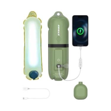 Imagem de Lâmpada LED Recarregável 2000mAh 2-em-1 Luz De Emergência Para Exterio