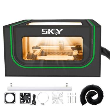 Imagem de Caixa integrada para gravador com luz LED, tampa à prova de fogo - Sko