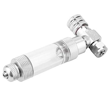 Imagem de Generic Válvula de Agulha Reguladora de Co2, Contador de Bolhas de Aço Inoxidável de Alta Precisão para Acessório de Aquário e Tanque de Peixes (Microválvula de cabeça dupla + gravação de)