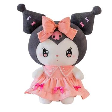 Imagem de Boneca de pelúcia Kuromi Princess Pink 30 cm macia para crianças