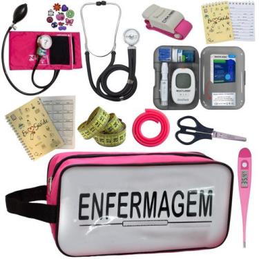 Imagem de Kit Enfermagem Completo Top + Medidor Glicose  - PREMIUM, P.A. Med, IN