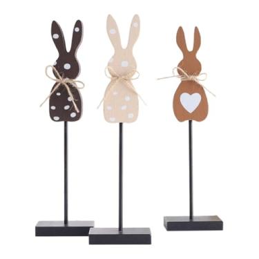 Imagem de UGPLM Conjunto de 3 Placas de Madeira com Da Páscoa para Decoração de Páscoa Na Cozinha, Escritório E Sala de Estar