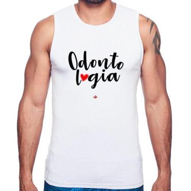 Imagem de Regata Odontologia por amor - Foca na Moda, Branco, M