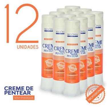 Imagem de KIT Creme De Pentear Sem Enxague 400ml 12 Unds - Begônia Gold