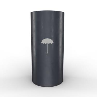 Imagem de Porta Guarda Chuva Plástico - Resistente, Reforçada, Multiuso, Escritório, Comércio, Casa.(Cinza)