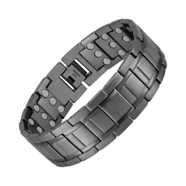 Imagem de Pulseira Magnética De Cobre Neodímio 3X Força 3500 Gauss Para Homens, 