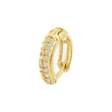 Imagem de Brinco Feminino Ouro 18k 750 Modelo Click P Certificado Gara - Agrolin
