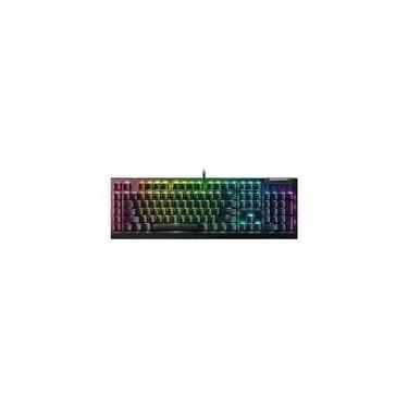 Imagem de Teclado Mecânico Gamer Razer Blackwidow V4 X, Chroma RGB, Switch Green, Três botões, Padrão US, Preto - RZ03-04700200-R3U1