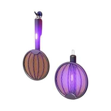 Imagem de Mata-mosquitos elétrico, bateria sem fio, mata-mosquitos, raquete de i