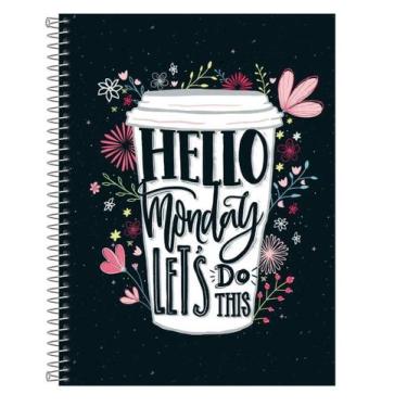 Imagem de Caderno Espiral Capa Dura Escolar Universitário 96 Folhas - GENERIC