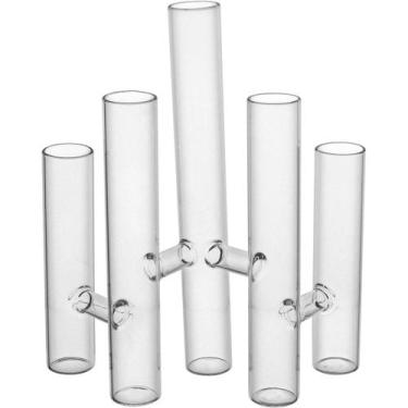 Imagem de Vaso Decorativo Tubos Home&co Borossilicato Transparente