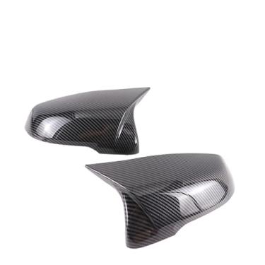 Imagem de Capa de espelho lateral do carro tampa retrovisor guarnição Compatível com bmw f44 f40 g29 x1 f48 f49 x2 f39 Compatível com toyota supra 2019-2023(Carbon Pattern-2pcs)