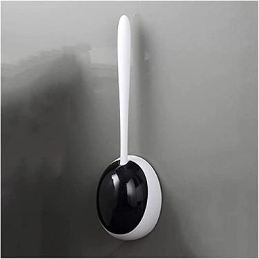 Imagem de Escova de vaso sanitário para banheiro, suporte de escova de silicone, ferramenta de limpeza, escova de limpeza para banheiro, conjunto de acessórios de banheiro, suporte de escova de vaso sanitário