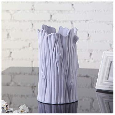 Imagem de Vaso de cerâmica decoração moderna minimalista sala de estar decoração de sala de jantar decoração de mesa criativa personalidade doméstica pequeno vaso fresco (tamanho: C-1441 cm) (A)