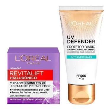 Imagem de L'Oréal Paris Kit - Creme Diurno + Protetor Solar FPS60 Kit-Unissex