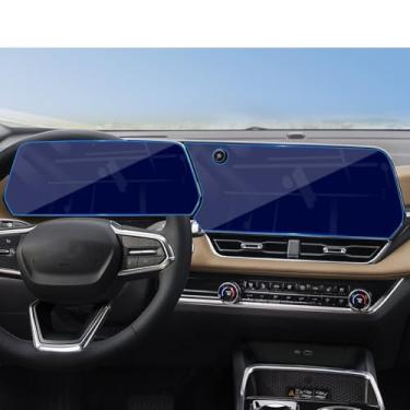 Imagem de APKPKPKU Protetor de tela de proteção ocular com luz azul para conjunto Chevy Equinox/EV 2025 2026 vidro temperado para Equinox EV 2026 (navegação 45.0 cm + painel de 28.7 cm) acessórios de tela [Sem