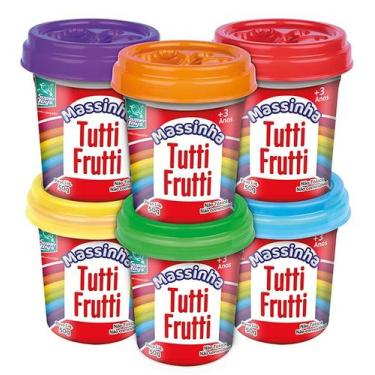 Imagem de Massinha Tutti Frutti 6 Peças Cores - Supertoys