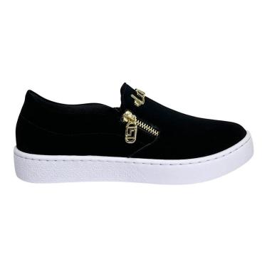 Imagem de Tênis Santinelli Slip On Love Nobuck 1554-003 Preto-Feminino