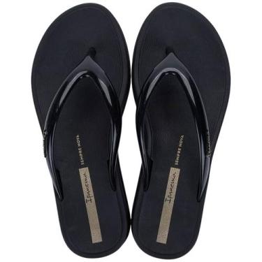 Imagem de Chinelo de Dedo Feminino Facil Calce Leveza Glow Up Ipanema, Preto, Do