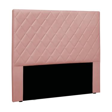 Imagem de Cabeceira Cama Box Solteiro 90 cm Dubai Veludo Rosa S04 - D'Rossi