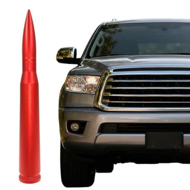 Imagem de Antena Bullet de 19,8 cm – Antena de substituição de 50 cal, adequada para Chevy, Ford, Silverado e GMC Sierra – Antena segura para lavagem de carros – Antena de substituição curta para maioria