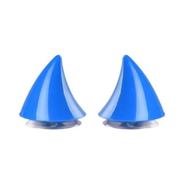 Imagem de Adesivos Decorativos De Chifres De Diabo Para Capacete De Moto, Par De