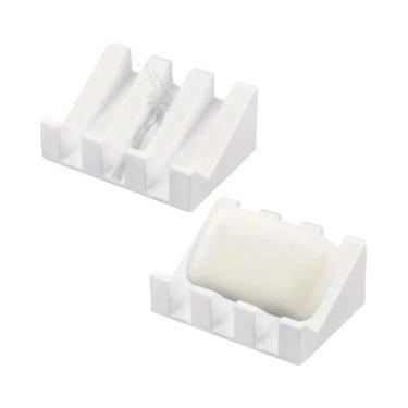 Imagem de Suporte De Sabonete Retangular De Silicone Com Design De Cascata E Dre