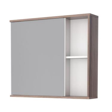 Imagem de Espelheira Em Madeira Nelson Branco Tamarindo