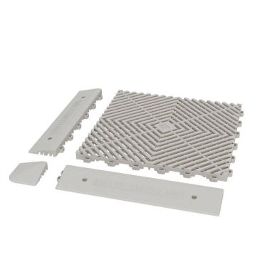 Imagem de Cantoneira Fixação/Acabamento Deck/Piso Modular Branco