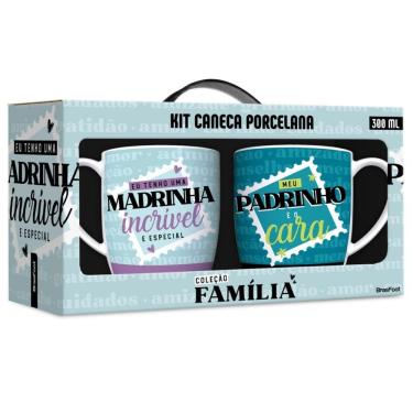 Imagem de Jogo de Canecas Padrinhos Incríveis - 2 Peças - Brasfoot