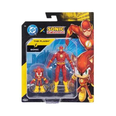 Imagem de 2 Bonecos Articulados Do Sonic e Flash - Sonic Warner