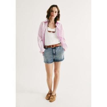 Imagem de Shorts Jeans Feminino Cintura Média-Feminino