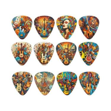 Imagem de Conjunto De Palhetas De Guitarra Acústica Para Casais Com Tema De Dese