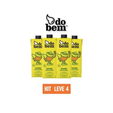 Imagem de Suco De Laranja 100% Do Bem 1L - Kit 4 Unidades