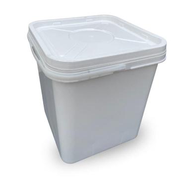 Imagem de Balde Branco 16L Reciclado Para Preparar Tinta