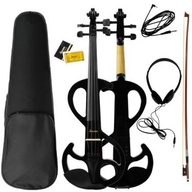 Imagem de Violino Elétrico Intermediário Orquezz Scroll 4,4 Maciço com Estojo Ar