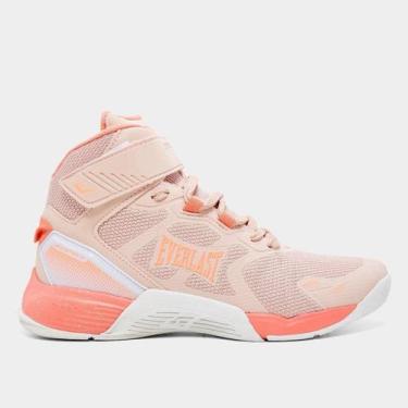 Imagem de Tênis Everlast Cano Médio Monster 4 Feminino, Rosa, Branco, 40