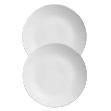 Imagem de Jogo 2 Pratos Raso Coup Branco Liso Cerâmica Alleanza 29cm
