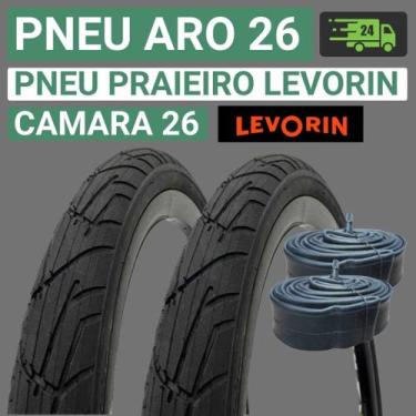Imagem de Pneu Aro 26 Bicicleta Pneu Praieiro Aro 26 Pneu 26 x 1.95 Pneu Balão P