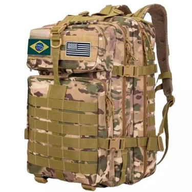 Imagem de Mochila Tática Camping Militar 50 Litros Resistente A Água W03 Bosco.L